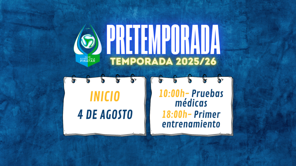 Imagen principal del comunicado sobre el arranque de la pretemporada.
